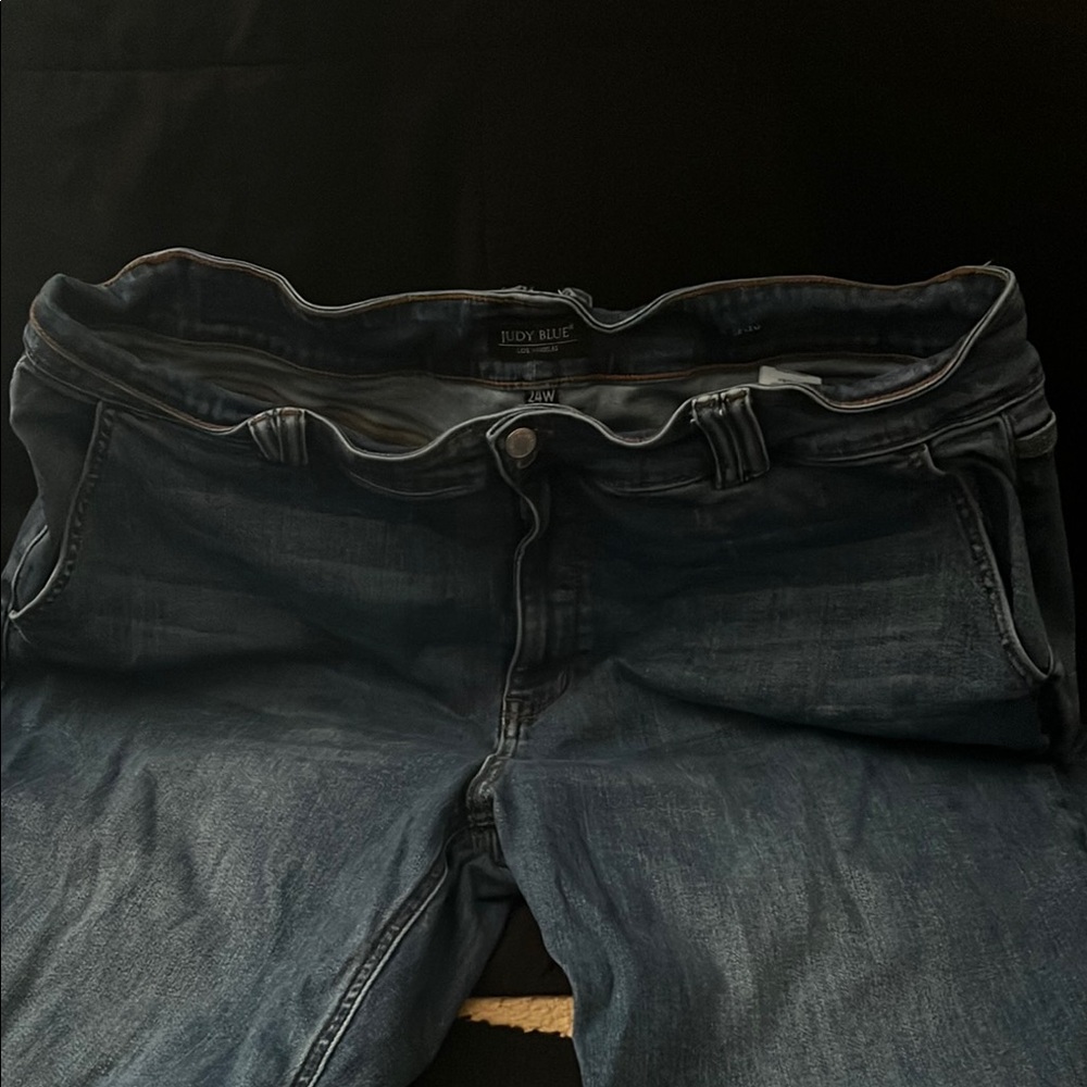 Judy Blue Boyfriend Jeans in Blue with Stretch